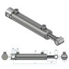 Pin Mounted Double/Single Acting Hydraulic Cylinder (bore/rod/stroke - 70x40x900) - Image 2